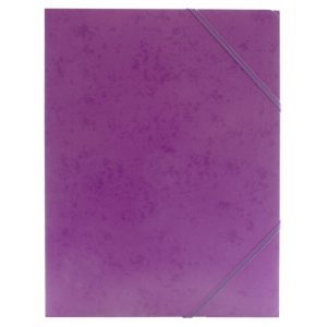 KARTONMAPPER C4 M/3 KLAPPER ELASTIK. LILLA 48STK/PAK 400G