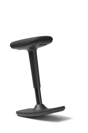 DAUPHIN TO SWIFT STÅ STØTTE STOL  SORT KING/SORT PLAST