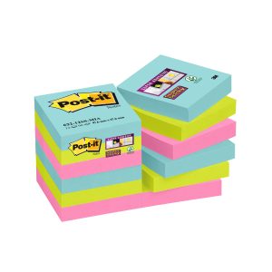 POST-IT 47,6X47,6MM COSMIC SUPER STICKY 12 STK