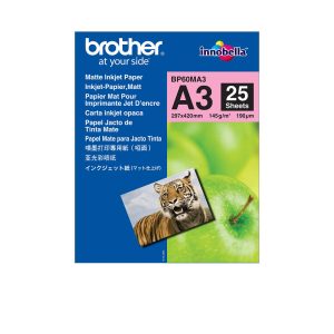 INKJETPAPIR BROTHER BP60MA3 PK/25ARK. A3  145GR/M2