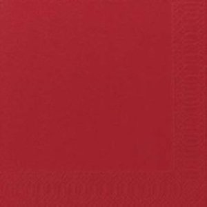 SERVIETTER DUNI 33X33CM 3 LAG RØD 125 STK SERVIETTER DUNI 33X33CM 3 LAG RØD 125 STK
