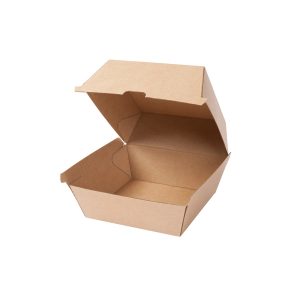 BURGERBOX BRUN KRAFT KARTON 170X160X100MM KRT/200 STK