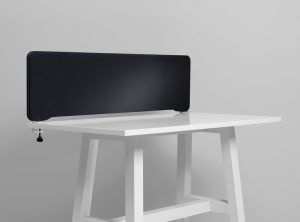 LINTEX BORDSKÆRMVÆG 200X40 STOF YA319 SORT M/BESLAGSÆT