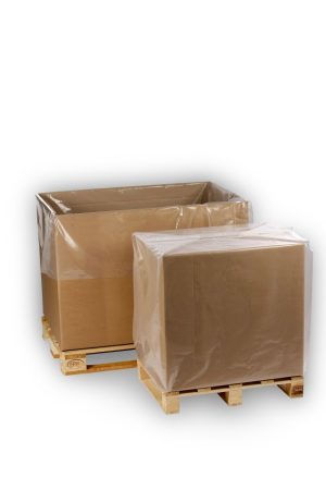 STØVHÆTTE TRANSP. LDPE   50MY 860/315X1300MM 100 STK