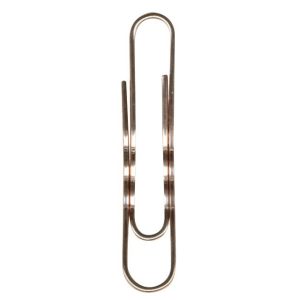 Papirclips 50 mm kobberbelagt, bølgede, 100 stkKobberbelagte 50 mm bølgede metalclips, giver bedre greb