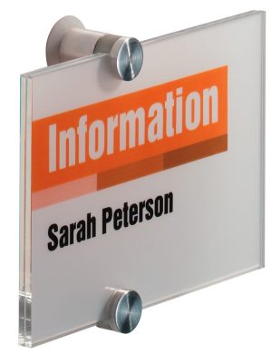 SKILT CRYSTAL SIGN DURABLE KLAR ACRYL 148X105MM