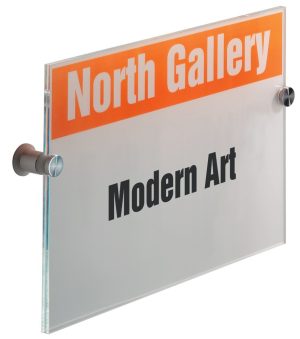 SKILT CRYSTAL SIGN DURABLE A4 KLAR ACRYL 210X297MM