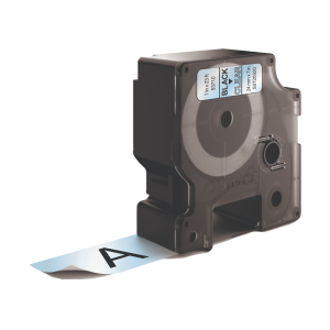 PRÆGETAPE DYMO D1 24 MM X 7 M SORT PÅ KLAR 53710
