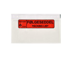 FØLGESEDDELLOMMER C65/DL M/TRYK 225 X 112 KRT/1000