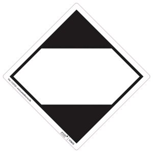 FAREETIKET LQ HVID/SORT 100X100MM 250 STK