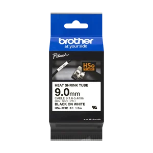 PRÆGETAPE BROTHER 9MM HSE221E SORT/HVID KRYMPETAPE