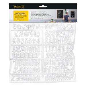 SECURIT AKRYLBOGSTAVSÆT 256 STK HVIDE