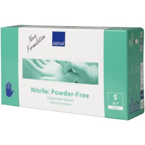 NITRIL HANDSKER U/PUDDER S ABENA ULTRA SENSITIVE BLÅ 100S