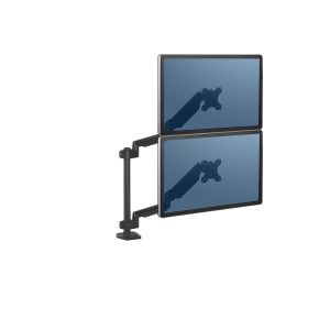 MONITORARM FELLOWES DUAL VERTIKAL 32" GASFJEDRE PLATINU