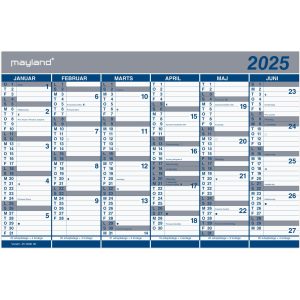 KONTORKALENDER DB. HALVÅR 2025 25 0630 00 - 2025