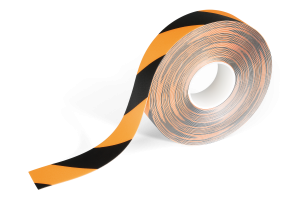 Markeringstape 2 farvet  duraline® 50/05 aftageligAftagelig markeringstape  i 2 advarselsfarver  DURALINE 50/05 50mm x 0,5mm x 15m gul/sort, 1 rulle