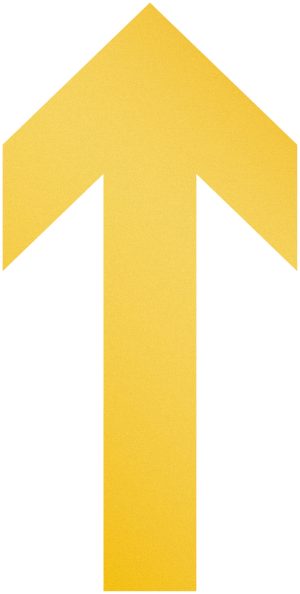 Gulvmarkering  "pil" aftageligAftagelig gulvmarkering  "Pil" 100mmx0,2mmx200mm 10 stk pakke