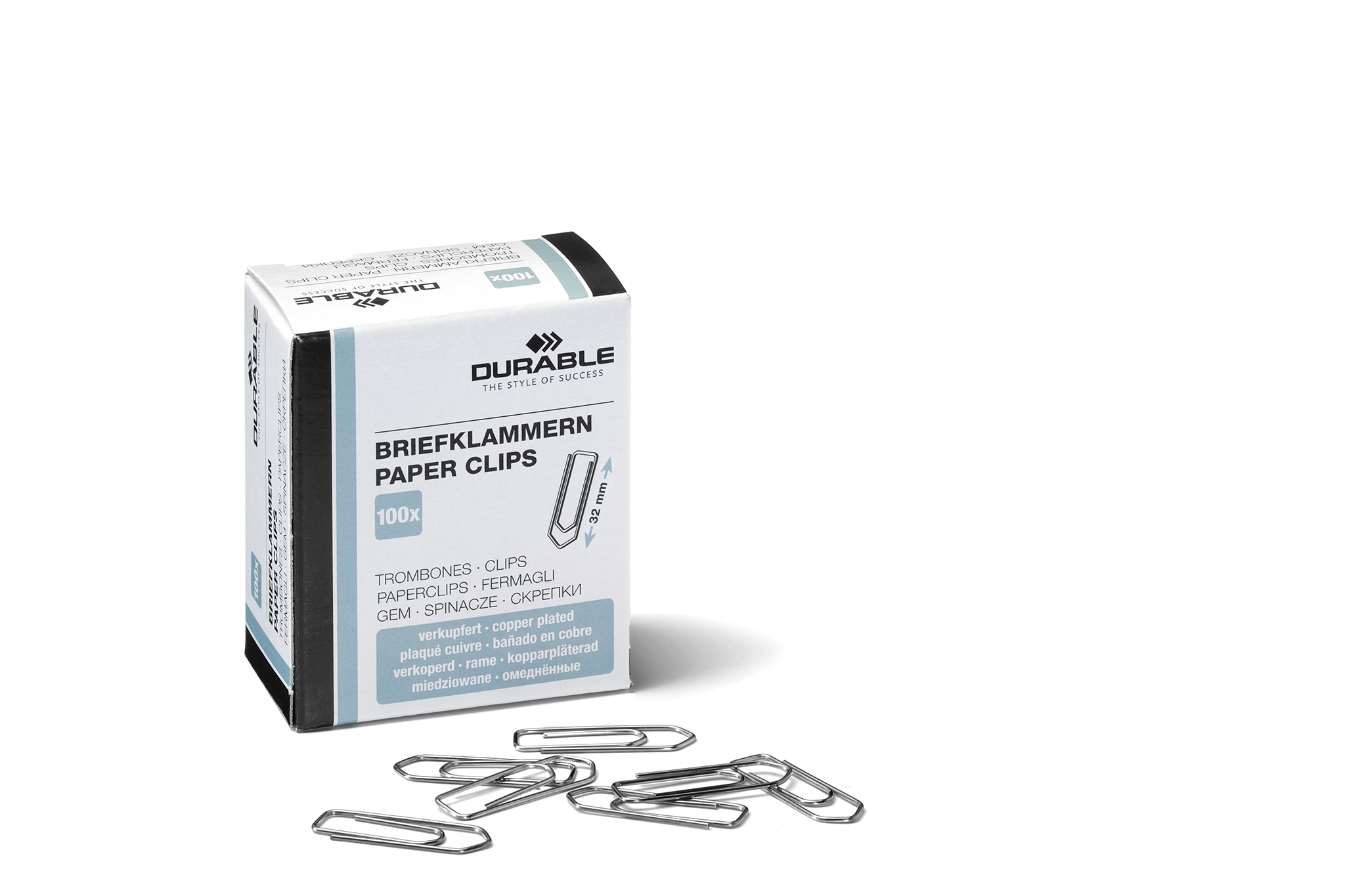 Papirclips 32 mm kobberbelagt 100 stkKobberbelagte 32 mm metalclips Papirclips 32 mm kobberbelagt 100 stkKobberbelagte 32 mm metalclips - Billede 2