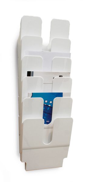 Brochureholder flexiplus 6 a4 højKomplet FLEXIPLUS 6 A4 brochureholder sæt med 6 bakker i høj format til vægmontering. Brochureholder flexiplus 6 a4 højKomplet FLEXIPLUS 6 A4 brochureholder sæt med 6 bakker i høj format til vægmontering.