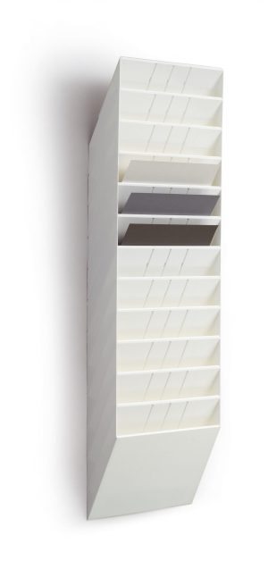 Flexiboxx 12 a4 tværBrochure og blanketholder for brochurer i A4 tværformat til vægmontering. Sæt med 12 bakker. Flexiboxx 12 a4 tværBrochure og blanketholder for brochurer i A4 tværformat til vægmontering. Sæt med 12 bakker.