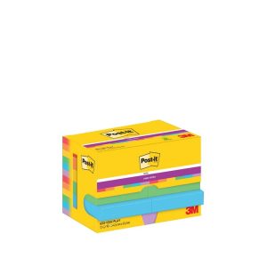 BLOK POST-IT 47,6X47,6MM PLAYFUL SUPER STICKY 12 BLOKKE