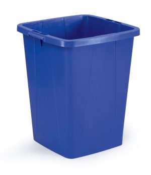 Affaldsspand durabin 90l kvadratiskStor kvadratisk affaldsspand, 90 liter, med bærehåndtag. Godkendt til fødevarer. 1 stk.