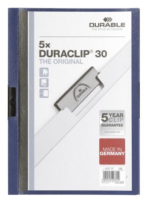 Duraclip® 30 retail packDen originale klemmappen DURACLIP® 2200 med transparent forside,  for op til 30 A4 ark.