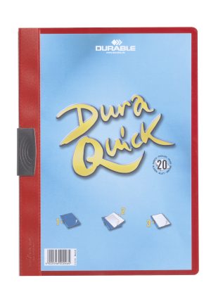 Duraquick®Klemmappe i pp-plast med transparent forside,  for op til 30 A4 ark.