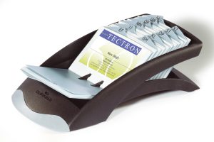 Visifix® desk vegasVisitkortkasse med 100 lommer med plads til 200  visitkort.