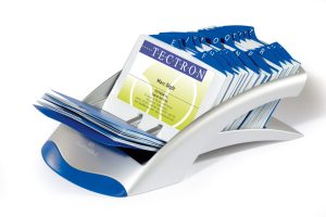 Visifix® desk vegasVisitkortkasse med 100 lommer med plads til 200  visitkort.