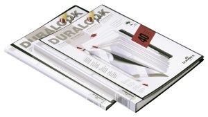 Duralook® plus 10 lommerDemo- og præsentationsmappe med 10 lommer og A4 -lomme på forsiden.