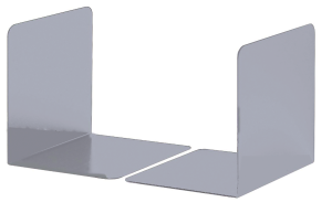 BOGSTØTTE METAL SØLV 130X123X123MM  2 STK