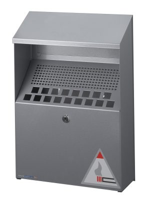 Askebæger væg metal 4lAskebæger til vægmontering. Kapacitet 4 liter.