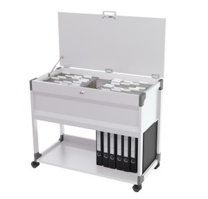 System file trolley 100 multi topAflåselig vogn til ca 100 stk A4-hængemapper.