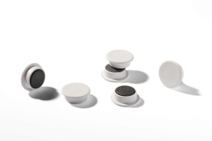MAGNET DURABLE 21MM HVIDE 20 STK/PK