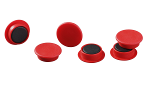 MAGNET DURABLE 21MM RØD 20 STK/PK
