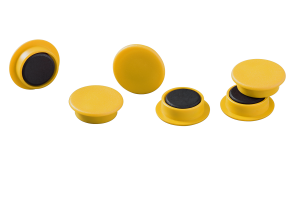 MAGNET DURABLE 21MM GULE 20 STK/PK