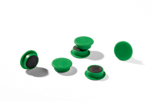 MAGNET DURABLE 21MM GRØN 20 STK/PK