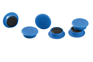 MAGNET DURABLE 21MM BLÅ 20 STK/PK