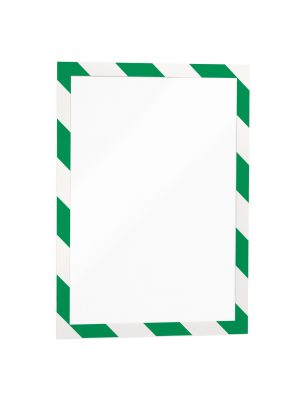 Inforamme duraframe® security a4Selvklæbende to farvet informationsramme til sikkerhed og advarsel oplysninger i A4-format. Magnetisk ramme på forsiden gør det nemt at udskifte informationer. 2 stk/pose