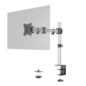Skærmholder select 1 skærm, bordbeslagSkærmholder SELECT med arm til 1 skærm, bordbeslag