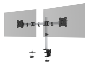 MONITORARM SELECT T/2 SKÆRME BORDBESLAG - OP TIL 27" 8 KG.