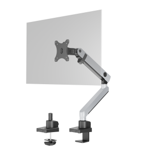 Skærmholder select plus 1 skærm, bordbeslagSkærmholder SELECT PLUS med fleksibel arm til 1 skærm, bordbeslag