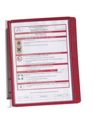 Vario® wall 5Komplet registersystem med vægstativ af metal og 5 A4-lommer i polypropylen. Vario® wall 5Komplet registersystem med vægstativ af metal og 5 A4-lommer i polypropylen.