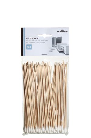 Rensepind cotton buds 100 stkRensepinde (15 cm) med bomuld.