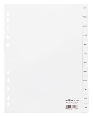 Register jan-dezUniversalhullet register med trykte faner Jan-Dez ogkartonforblad. Register jan-dezUniversalhullet register med trykte faner Jan-Dez ogkartonforblad.