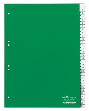 Faneblad 1-31Faneblade i kraftig plast med dobbelte faner, hvor fanepapiret kan udskiftes. A4 format. Faneblad 1-31Faneblade i kraftig plast med dobbelte faner, hvor fanepapiret kan udskiftes. A4 format.
