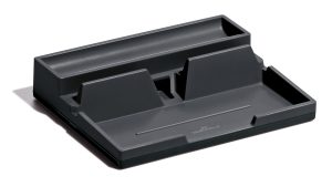 Opbevaringsbakke til varicolor® desk organizerOpbevaringsskuffe med to store opbevaringsrum og integreret holder til tablet og smartphone. 1 stk. Opbevaringsbakke til varicolor® desk organizerOpbevaringsskuffe med to store opbevaringsrum og integreret holder til tablet og smartphone. 1 stk.