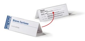 Bordskilteholder akryl 61x210  mmHolder af akryl plast. Læsbar fra begge retninger. 10 stk.