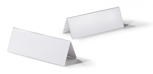 Bordskilteholder akryl 105x297  mmHolder af akryl plast. Læsbar fra begge retninger. 10 stk.